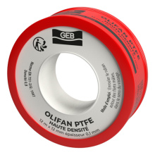 RUBAN TEFLON PTFE HTE DENSITE SPECIAL GAZ GEB 12MMX12MX0.1